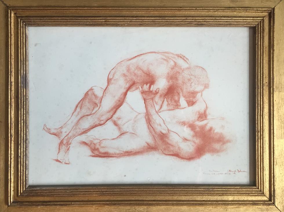 ''The Throw'' Lithograph