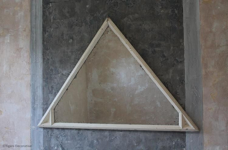 20th Century Unusual Triangular Mirror