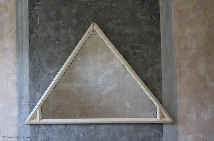 20th Century Unusual Triangular Mirror