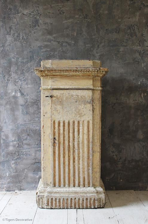 19th Century Painted Plinth Cupboard