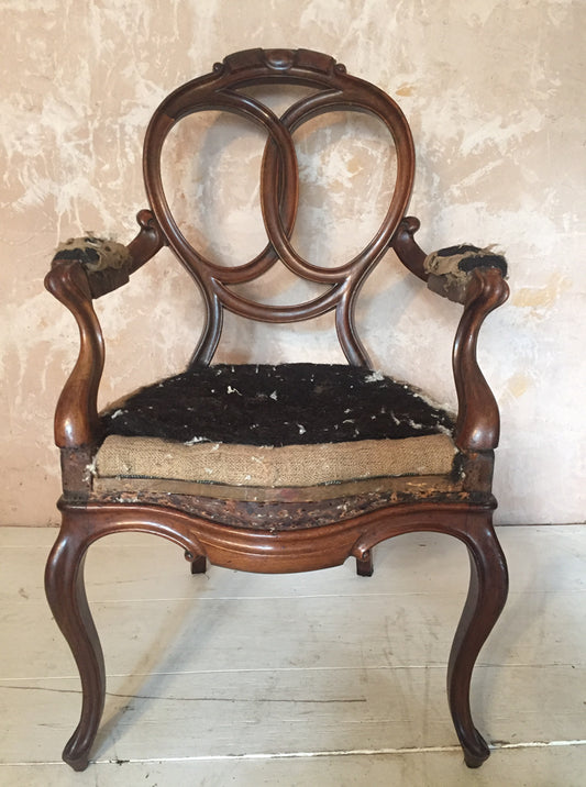 Walnut Salon Chair