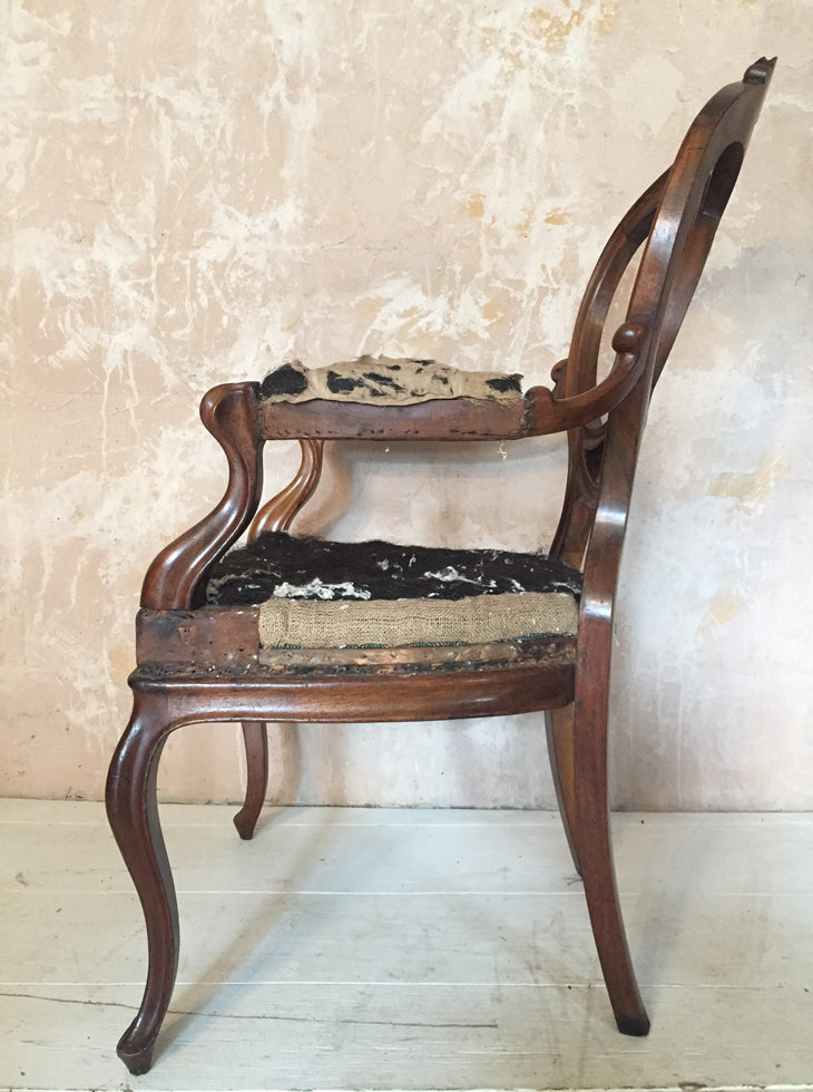 Walnut Salon Chair