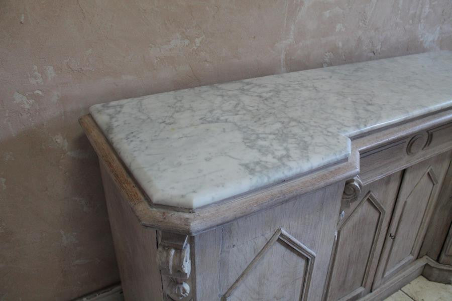 19th Century Gothic Revival Bleached Oak Sideboard