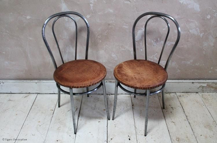 Set Of 12 1970's Italian Steel Dining Chairs