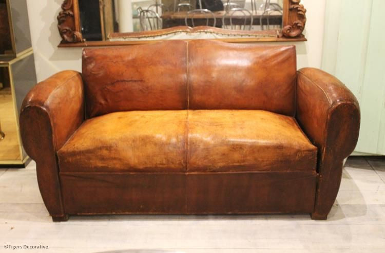 20th Century Leather Sofa