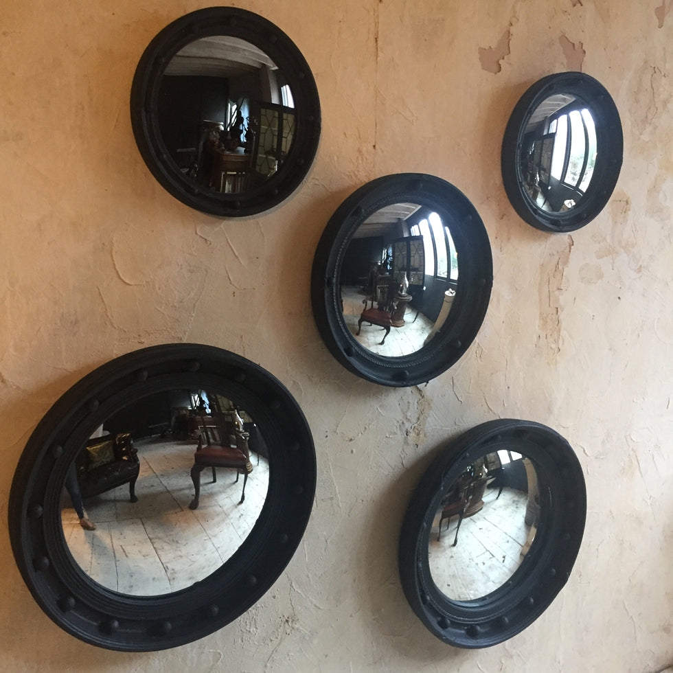Set Of Five Convex Mirrors