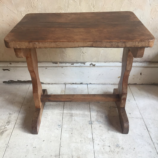 Yew Wood Stool / Table