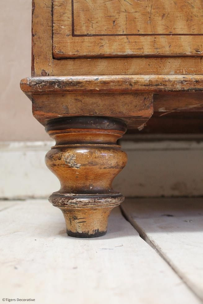19th Century Painted Chest Of Drawers