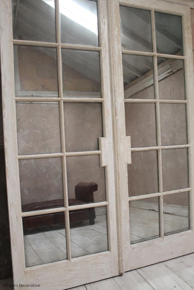 Pair Of Edwardian Conservatory Mirrored Doors