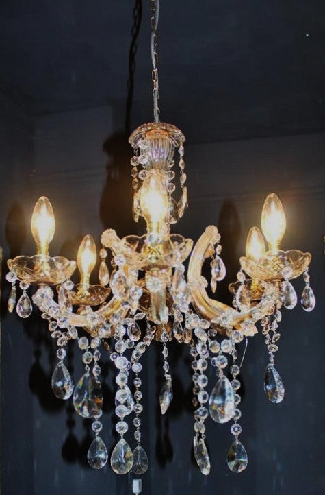 20th Century Glass Chandelier