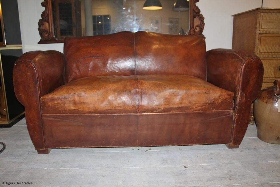 20th Century Leather Sofa