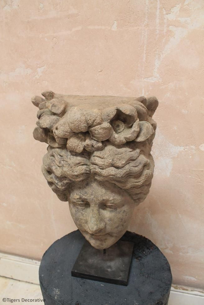 Stone Female Head