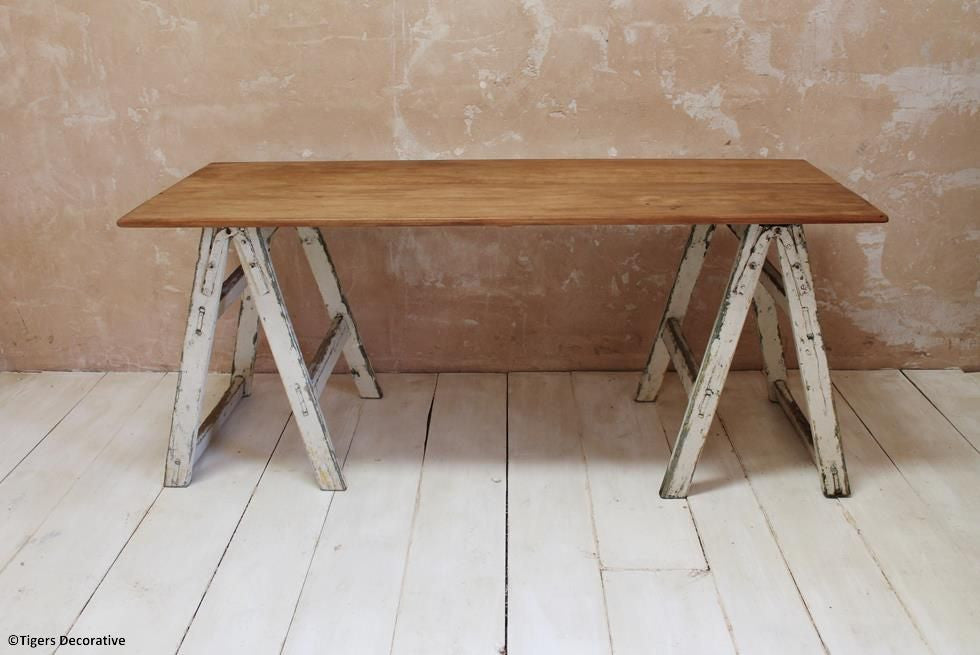 20th Century Painters Trestle Table