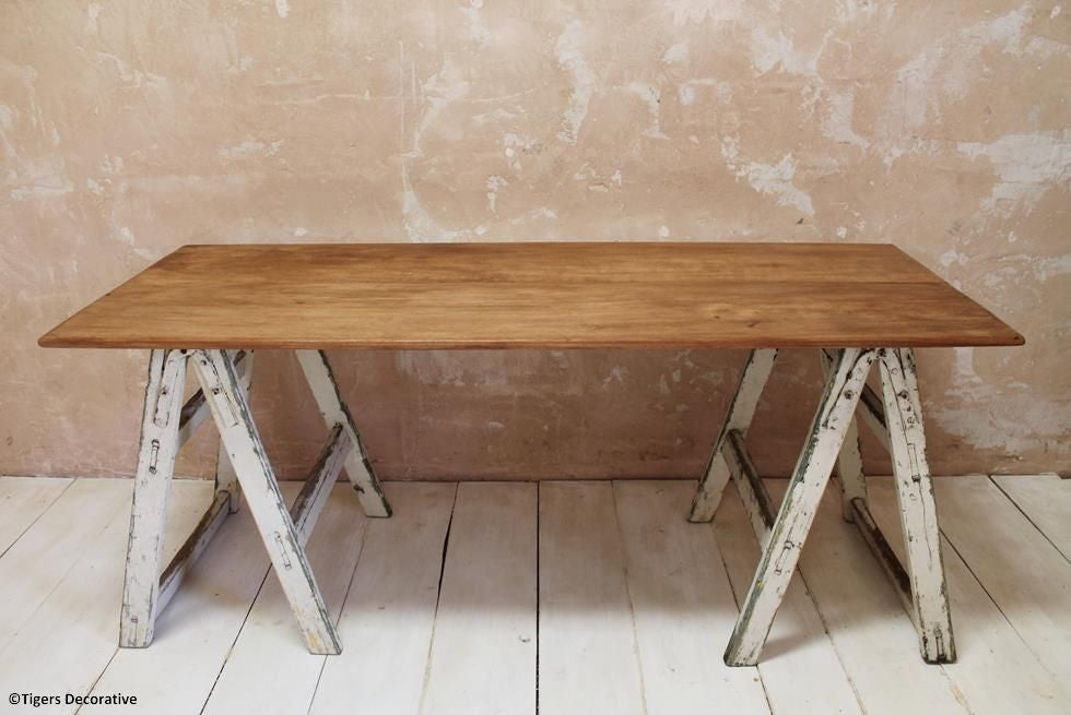 20th Century Painters Trestle Table