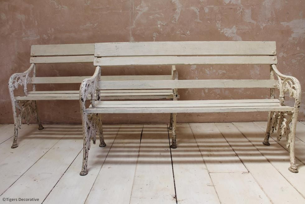 Pair Of Cast Iron Benches