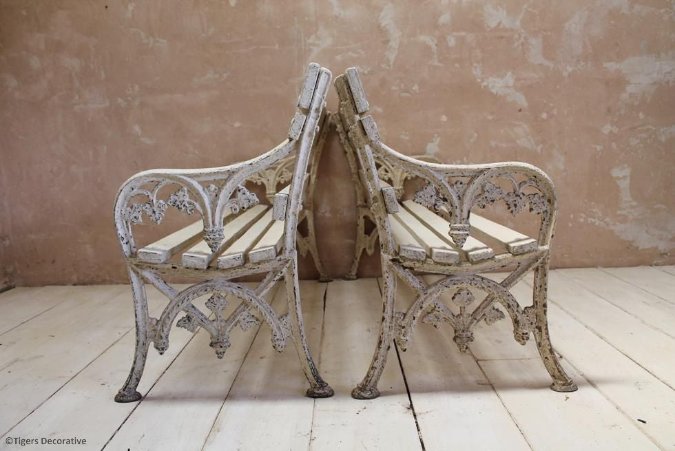 Pair Of Cast Iron Benches