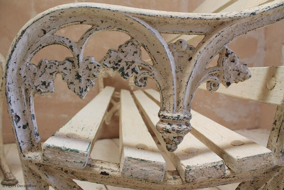 Pair Of Cast Iron Benches
