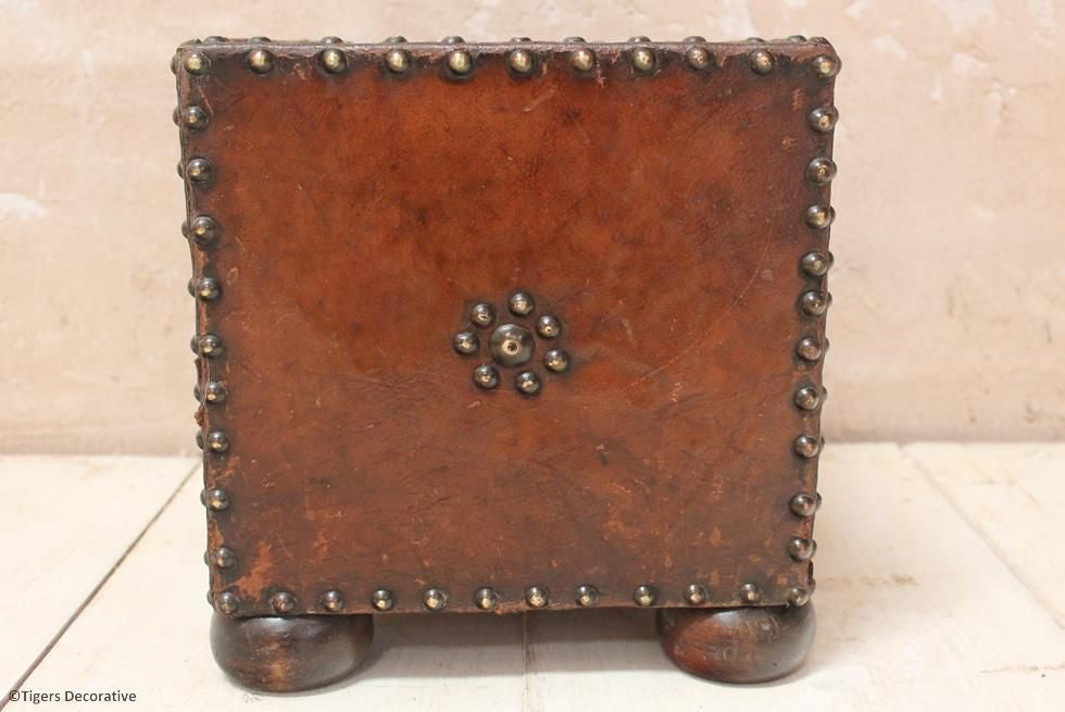 Edwardian Leather Waste Paper Box