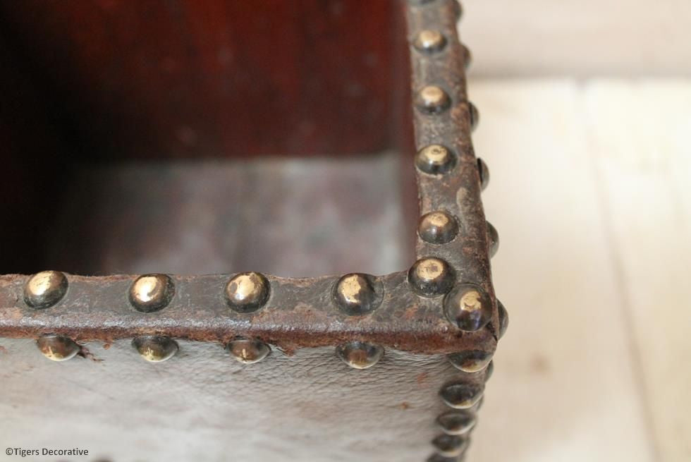 Edwardian Leather Waste Paper Box