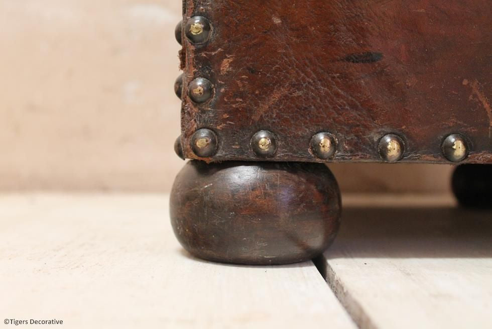 Edwardian Leather Waste Paper Box