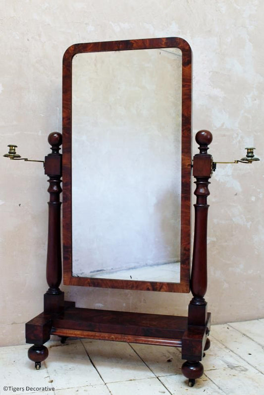 19th Century Cheval Mirror