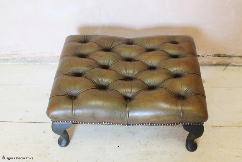 Leather Footstool