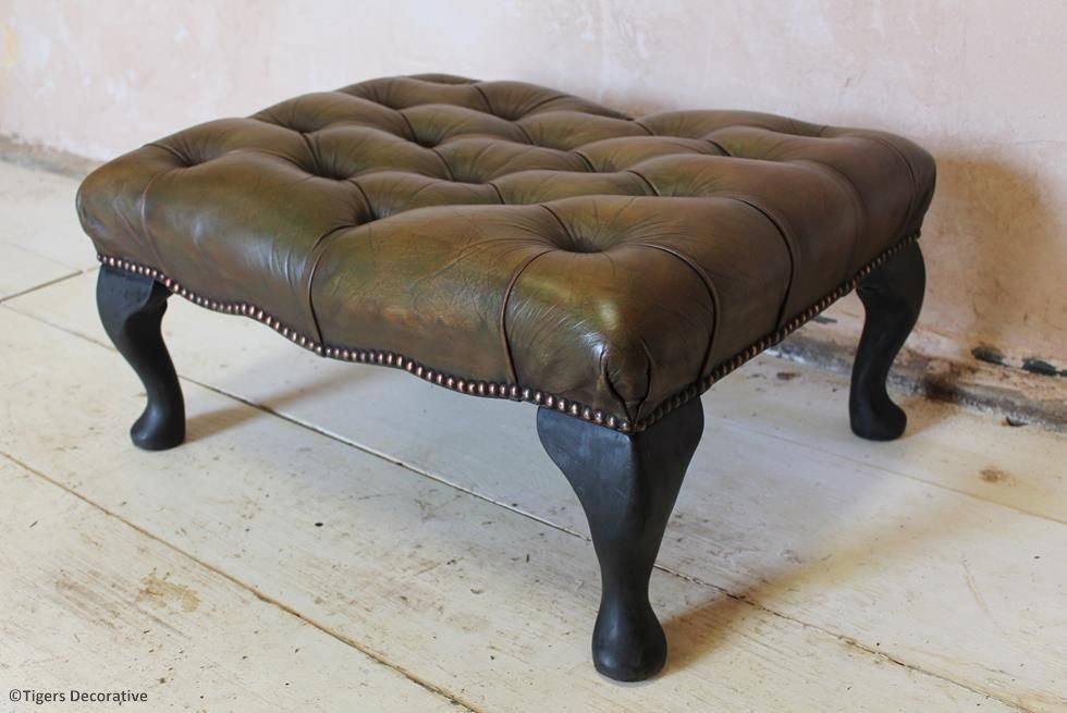 Leather Footstool