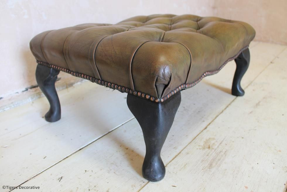 Leather Footstool