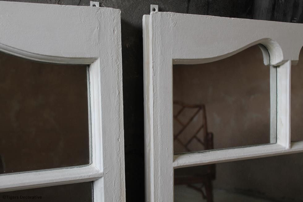 Pair Of Edwardian Mirrored Sash Windows