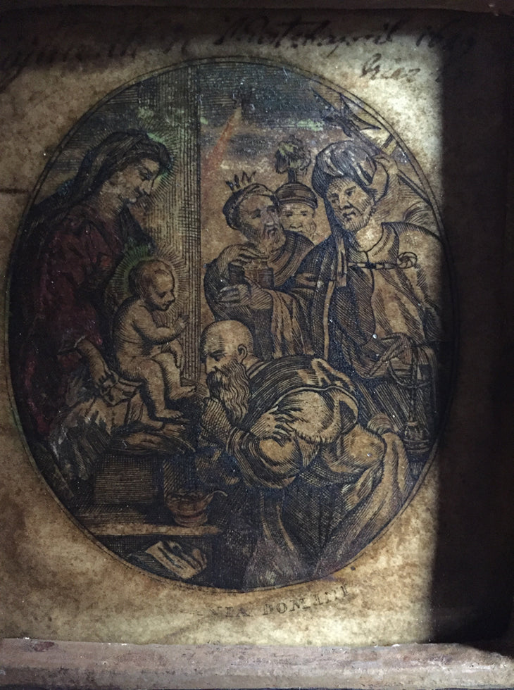 Set Of Ten 17th C Framed Devotional Engravings
