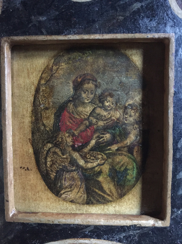 Set Of Ten 17th C Framed Devotional Engravings