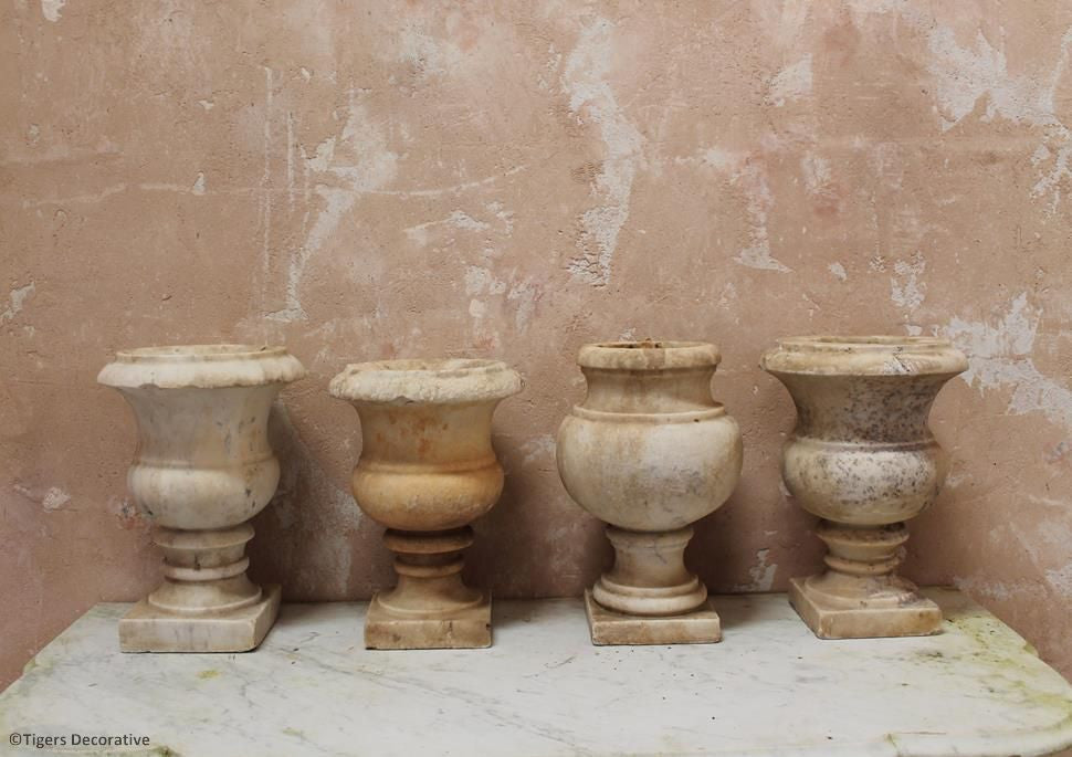 Late 19th Century Marble Urns