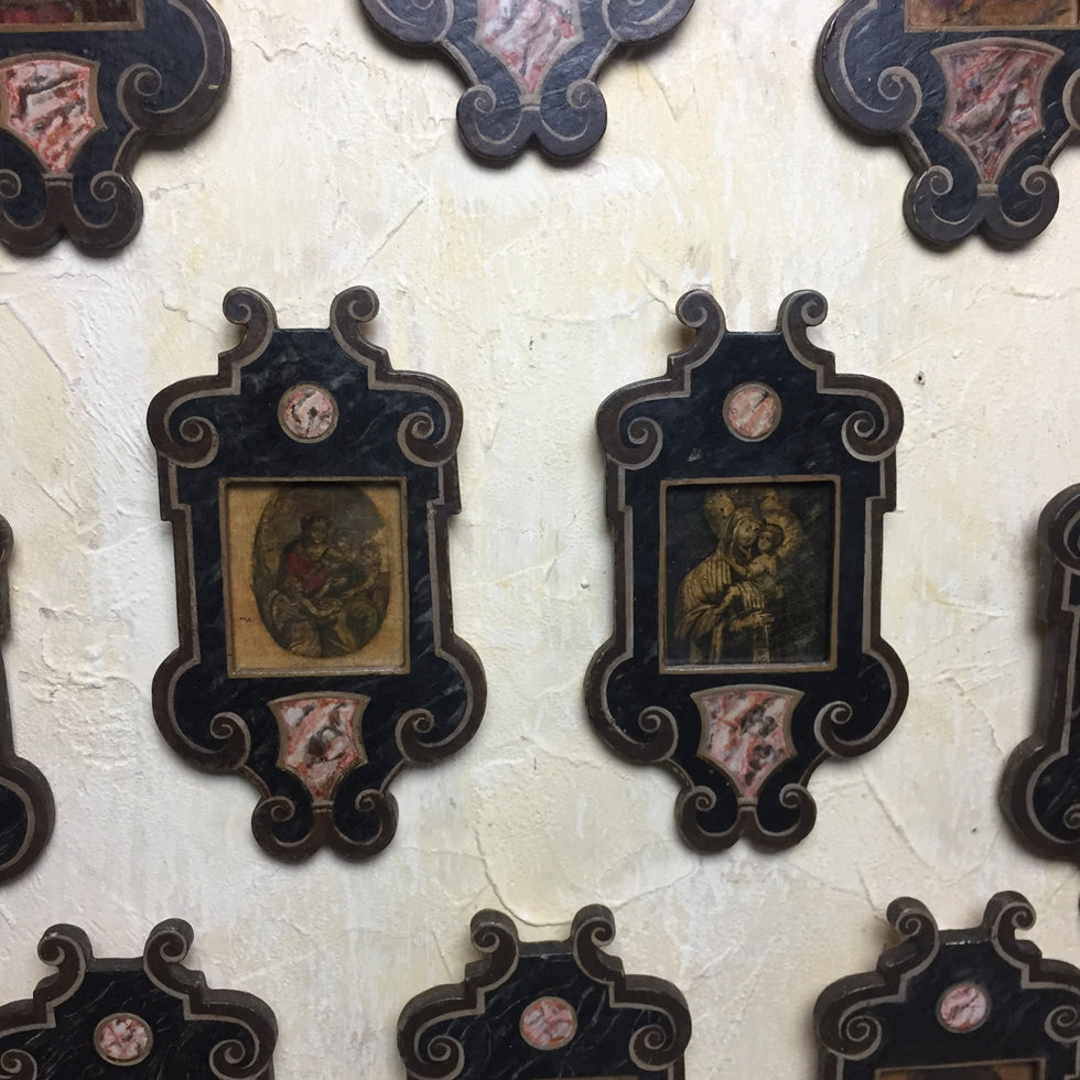 Set Of Ten 17th C Framed Devotional Engravings
