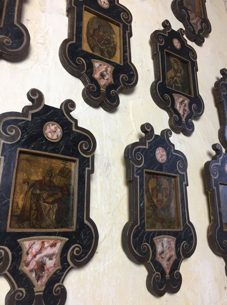 Set Of Ten 17th C Framed Devotional Engravings