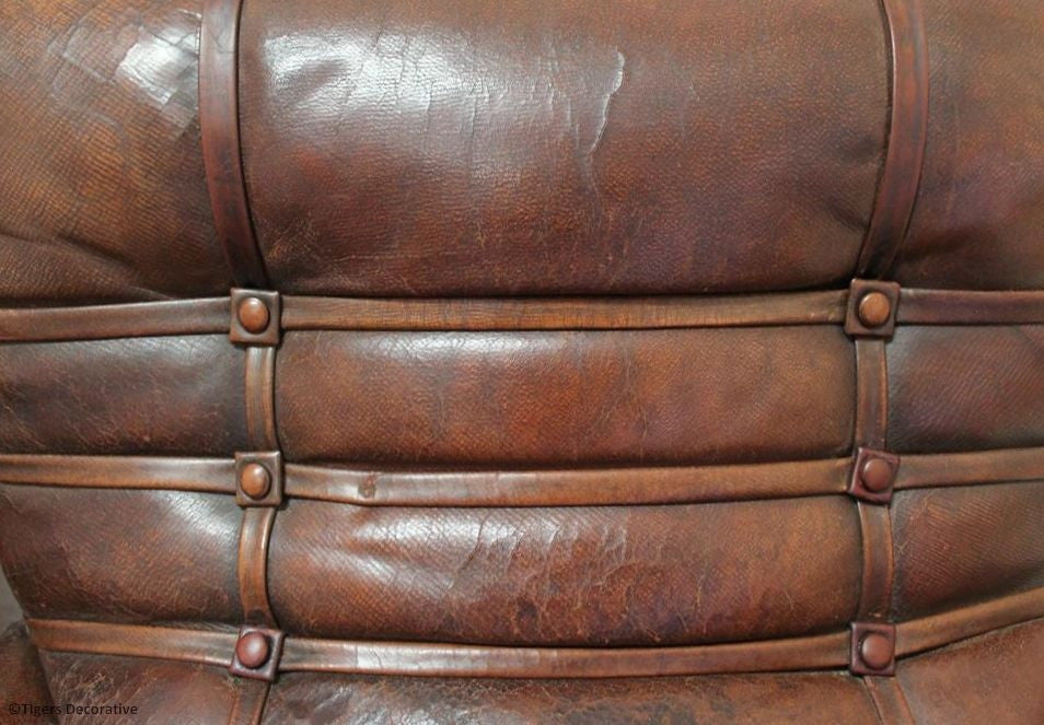 Pair of Edwardian Leather Club Chairs