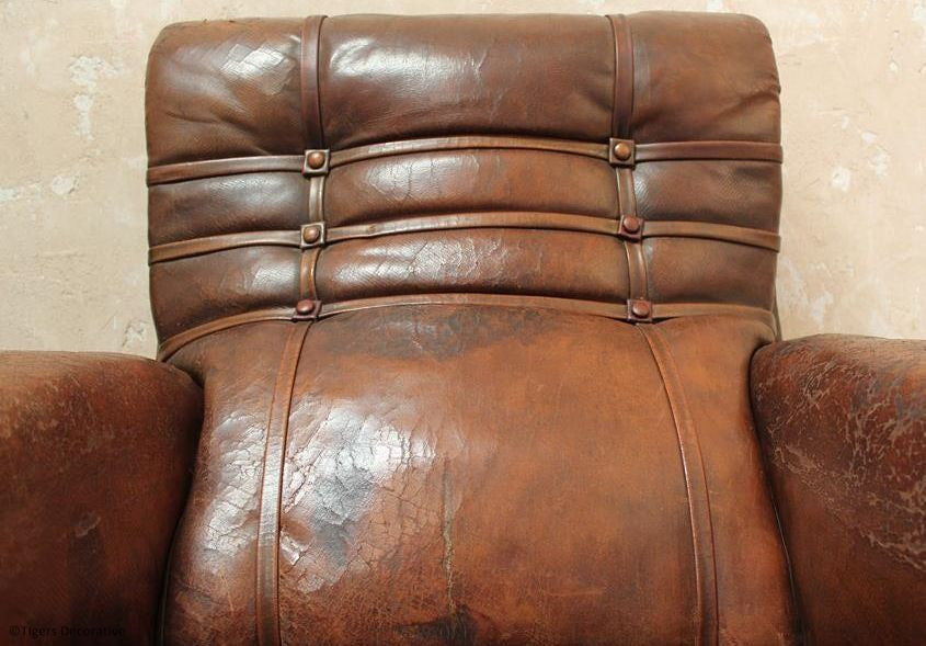 Pair of Edwardian Leather Club Chairs