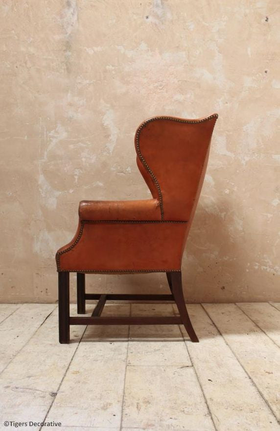 Leather Wing Chair