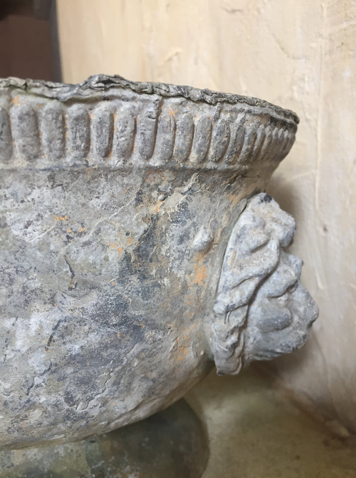 Pair Of Lead Urns