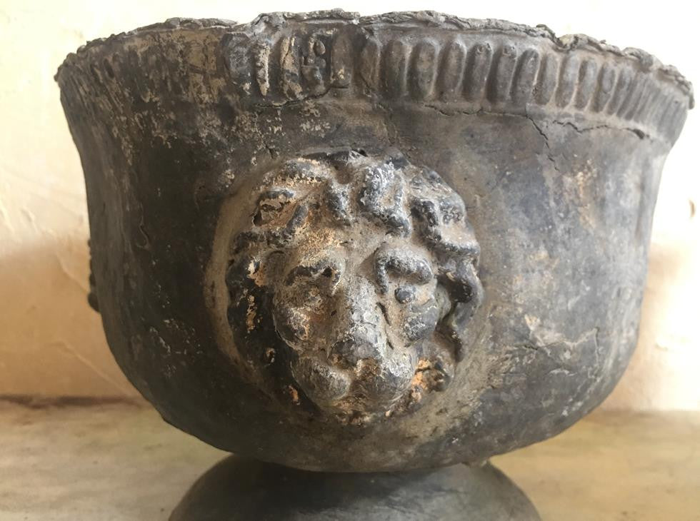 Pair Of Lead Urns