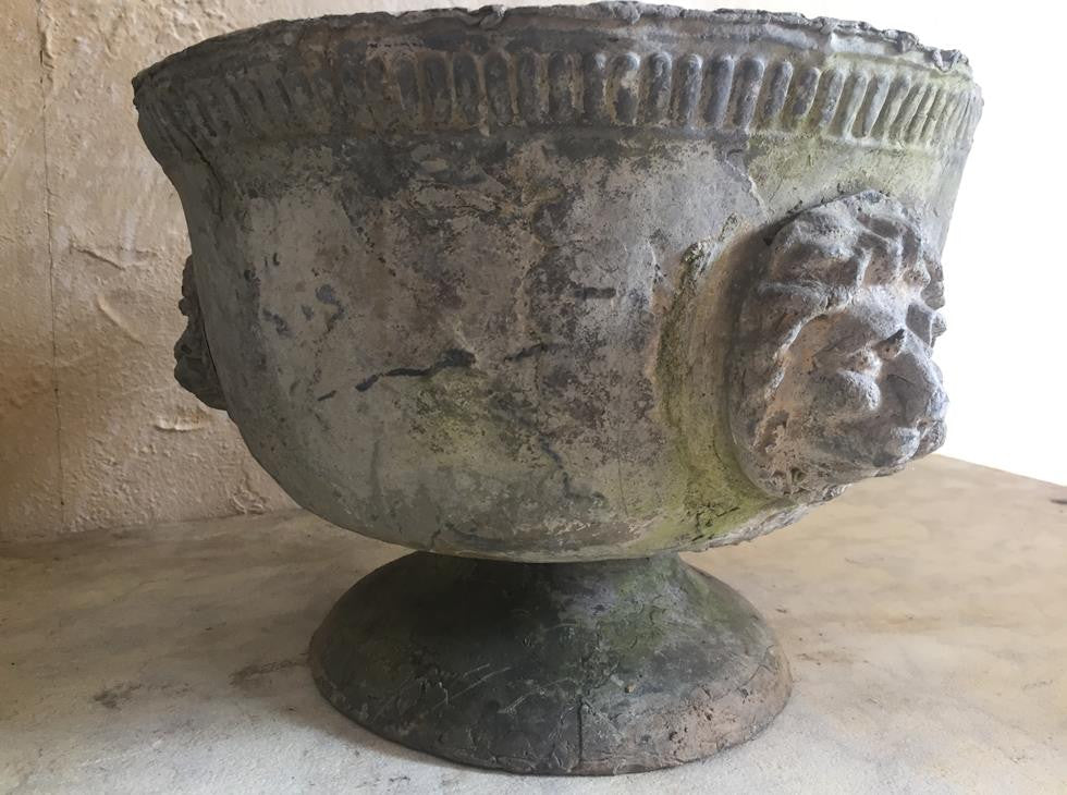 Pair Of Lead Urns