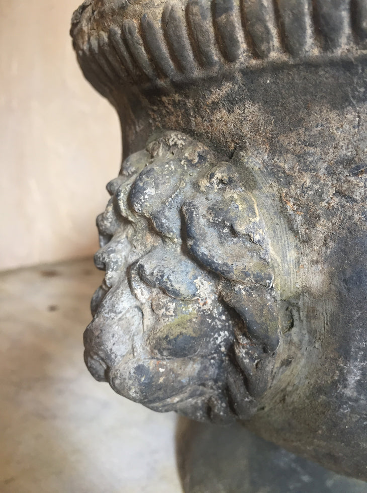Pair Of Lead Urns