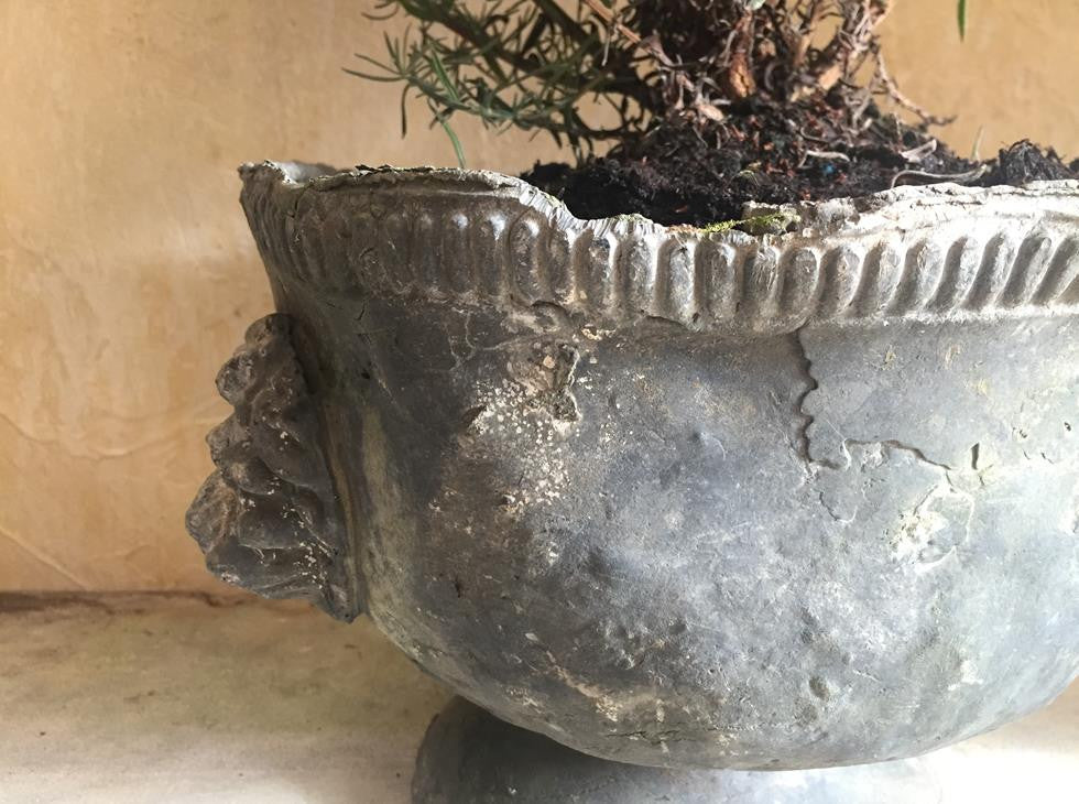 Pair Of Lead Urns