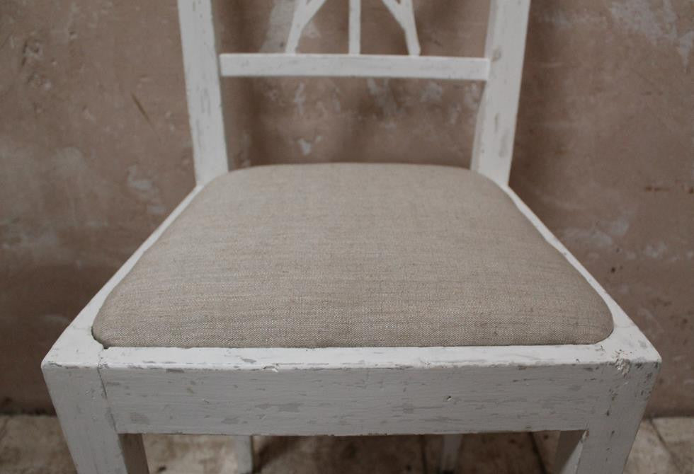 Six Painted Danish Dining Chairs