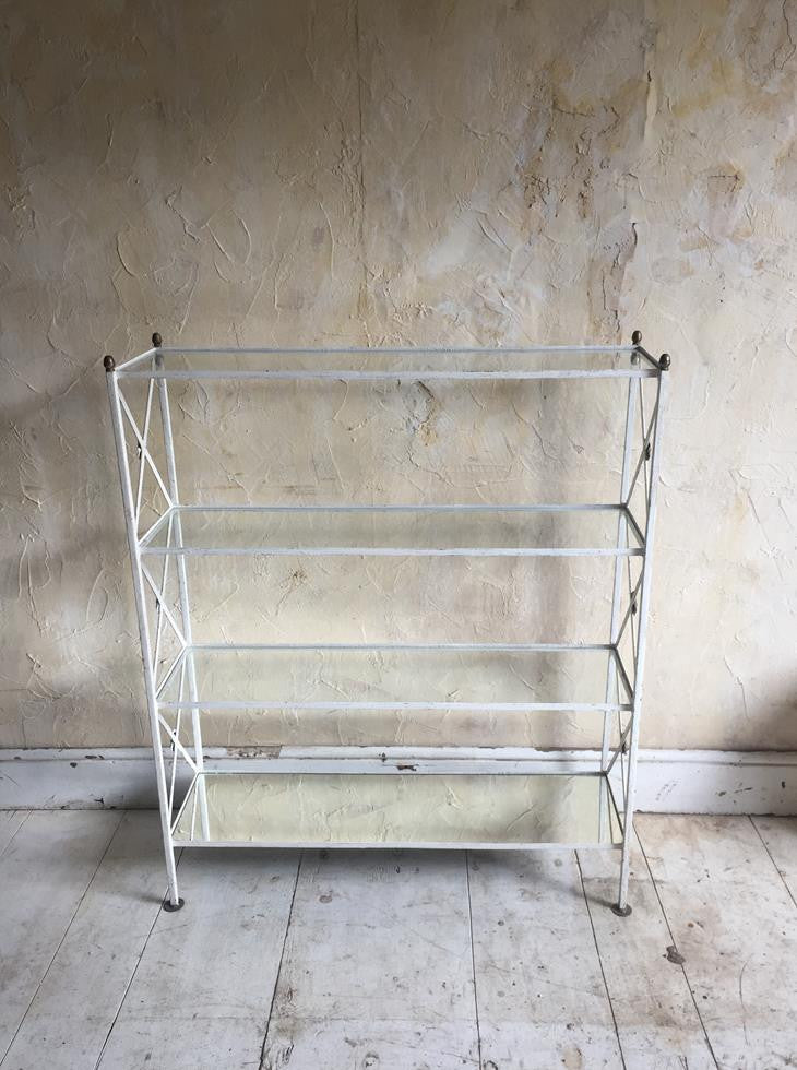 French Painted Iron Etagere