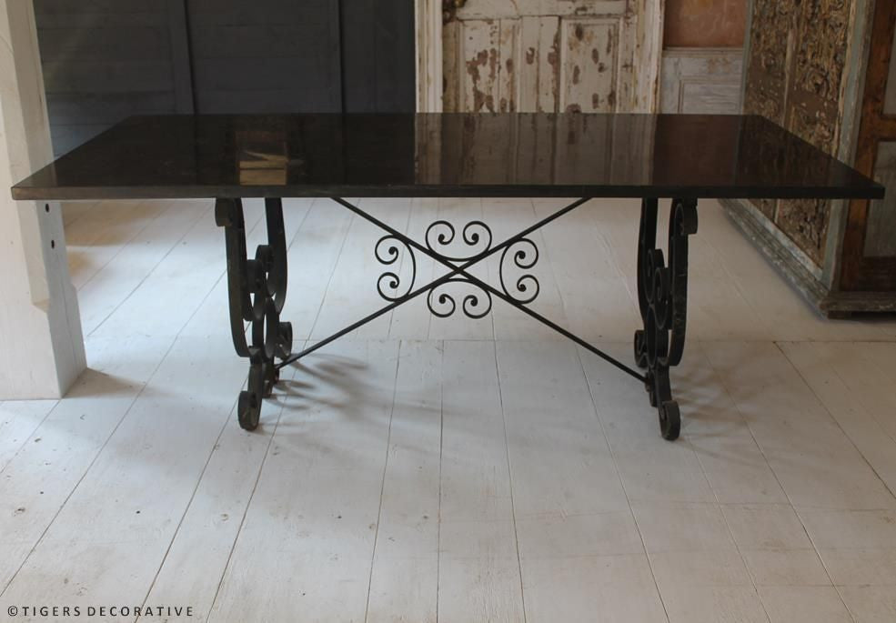 Marble & Iron Table