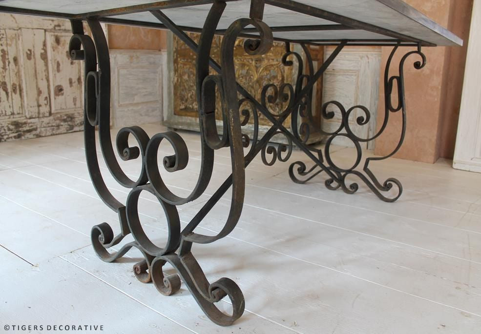 Marble & Iron Table
