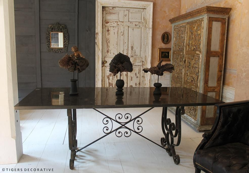 Marble & Iron Table