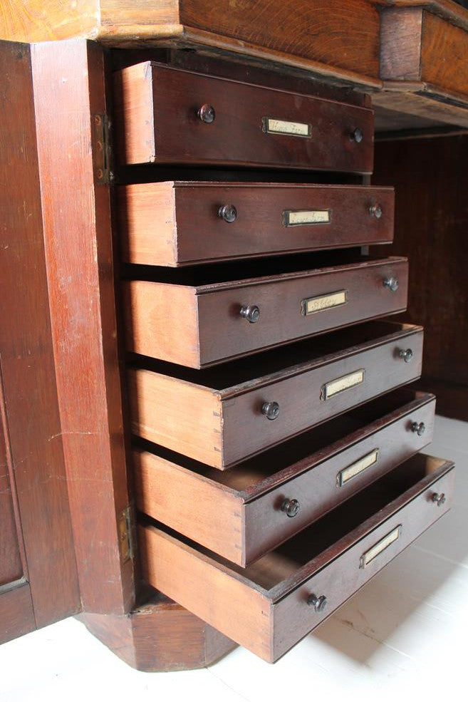 19th Century Oak Partners Desk