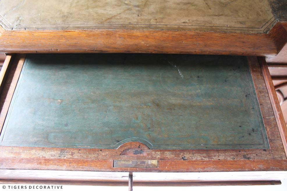 19th Century Oak Partners Desk