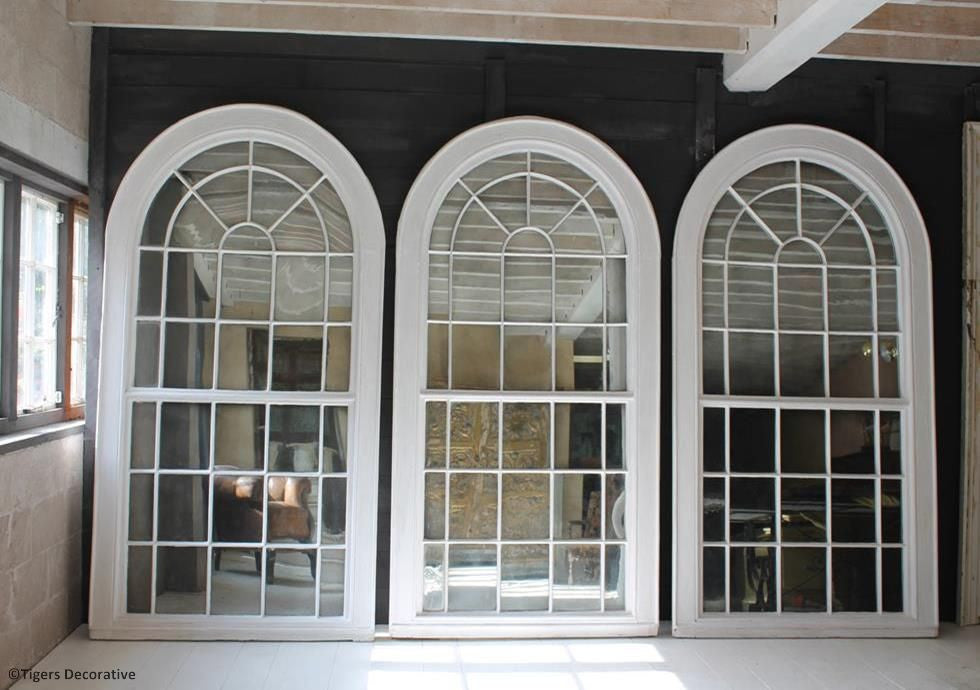 Large Georgian Arched Top Mirror